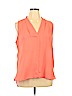 Vince Camuto 100% Polyester Orange Sleeveless Blouse Size XL - photo 1