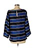 Banana Republic 100% Polyester Blue 3/4 Sleeve Blouse Size M - photo 2