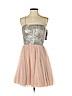 Aidan Mattox 100% Nylon Pink Cocktail Dress Size 4 - photo 1