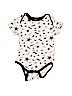 Assorted Brands 100% Cotton White Short Sleeve Onesie 3-6 MO / 6 MO - photo 1