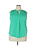 Merona 100% Polyester Green Sleeveless Blouse Size XXL - photo 1