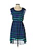 Iz Byer 100% Polyester Blue Casual Dress Size S - photo 1