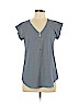 Express Blue Short Sleeve Blouse Size S (petite) - photo 1