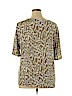 Susan Graver 100% Polyester Tan Short Sleeve Top Size XL - photo 2