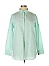 Lands' End 100% Cotton Green Long Sleeve Button-Down Shirt Size 14 (tall) - photo 1