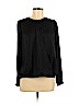Vince. 100% Polyester Black Long Sleeve Blouse Size 6 - photo 1