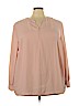 Ava & Viv 100% Polyester Pink Long Sleeve Blouse Size 3X - photo 1