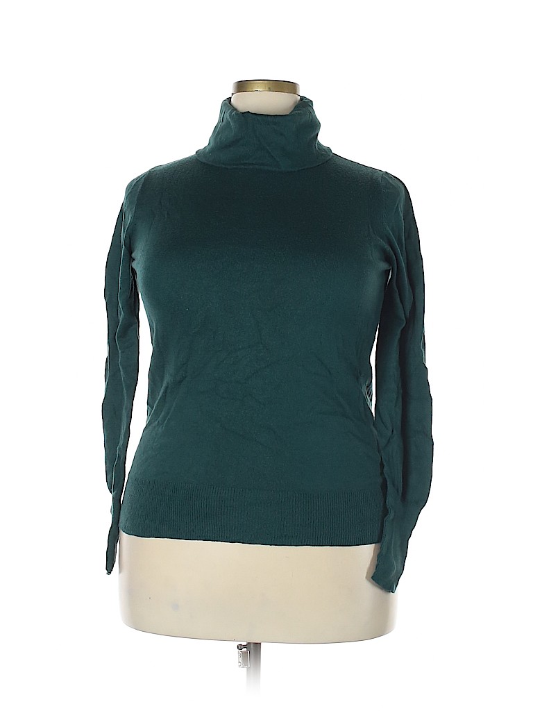 Mossimo Green Turtleneck Sweater Size XXL - photo 1