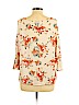 Mossimo 100% Polyester Ivory 3/4 Sleeve Blouse Size L - photo 2