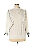New York & Company White Long Sleeve Blouse Size XL - photo 1