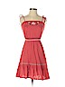 America's Favorite Lucky Brand 100% Cotton Red Casual Dress Size S (petite) - photo 1