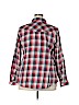 Torrid 100% Cotton Red Long Sleeve Button-Down Shirt Size 2X Plus (2) - photo 2