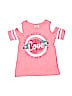 Assorted Brands 100% Cotton Graphic Pink Short Sleeve Top Size 10 - photo 1