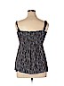 Nine West 100% Polyester Brown Sleeveless Blouse Size 14 - photo 2