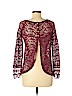 Zara Burgundy Long Sleeve Blouse Size M - photo 2