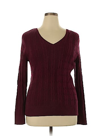 St. John's Bay Plus Pullover Sweater (view 1)