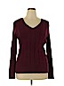 St. John's Bay Plus Burgundy Pullover Sweater Size XL - photo 1