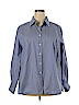 Foxcroft Blue Long Sleeve Button-Down Shirt Size 18 - photo 1