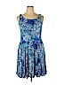 Cynthia Rowley TJX Blue Casual Dress Size 1X - photo 1