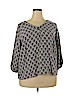 Valerie Bertinelli 100% Rayon Blue 3/4 Sleeve Blouse Size 2X - photo 1