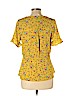Monteau Yellow Short Sleeve Blouse Size L - photo 2