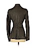 Donna Karan New York 100% Lambskin Gray Leather Jacket Size 4 - photo 2