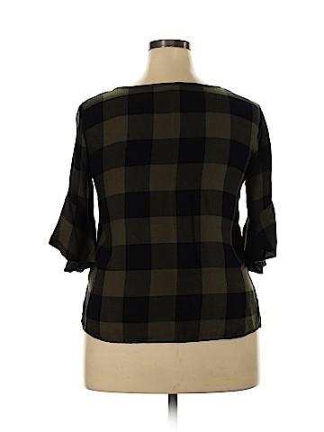 a.n.a. A New Approach 3/4 Sleeve Blouse (view 2)