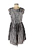 Mossimo 100% Polyester Gray Casual Dress Size M - photo 1