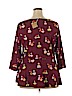 Isabel + Alice Burgundy 3/4 Sleeve Top Size 2X - photo 2