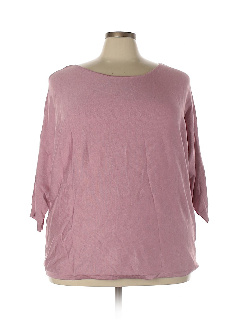Avenue Pink Pullover Sweater Size 26 - 28 Plus - photo 1