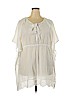 Old Navy 100% Cotton White Short Sleeve Blouse Size XXL - photo 1
