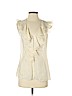 Ted Baker London 100% Silk Ivory Short Sleeve Silk Top Size 6 (2) - photo 1