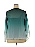 Alfani 100% Polyester Teal Long Sleeve Blouse Size 2X - photo 2