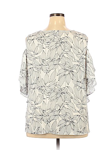 Worthington Plus Short Sleeve Blouse (view 2)