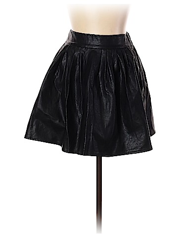 Shinestar Faux Leather Skirt (view 1)