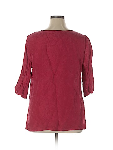 Avenue 3/4 Sleeve Silk Top (view 2)