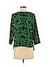 H&M 100% Rayon Green 3/4 Sleeve Blouse Size 2 - photo 1