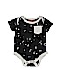 7 For All Mankind Print Black Short Sleeve Onesie Size 3-6 mo - photo 1