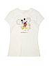 Disney Parks 100% Cotton White Short Sleeve T-Shirt Size 10 - photo 1