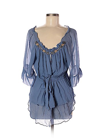 Saivana Short Sleeve Silk Top (view 1)