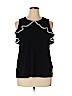 Adrienne Vittadini Black Short Sleeve Top Size XL - photo 1