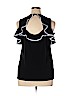 Adrienne Vittadini Black Short Sleeve Top Size XL - photo 2