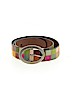 Fossil 100% Leather Color Block Brown Leather Belt Size L - photo 1