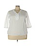 Talbots 100% Cotton White 3/4 Sleeve Blouse Size 3X - photo 1