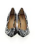 Preview International 100% Leather Silver Heels Size 10 - photo 2