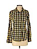 Splendid 100% Rayon Yellow Long Sleeve Button-Down Shirt Size XS - photo 1