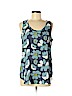 Ann Taylor LOFT Outlet 100% Polyester Blue Sleeveless Blouse Size M - photo 1