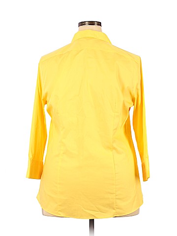 Lands' End 3/4 Sleeve Button-Down Shirt (view 2)