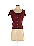 American Eagle Outfitters Burgundy Short Sleeve Top Size S - photo 1
