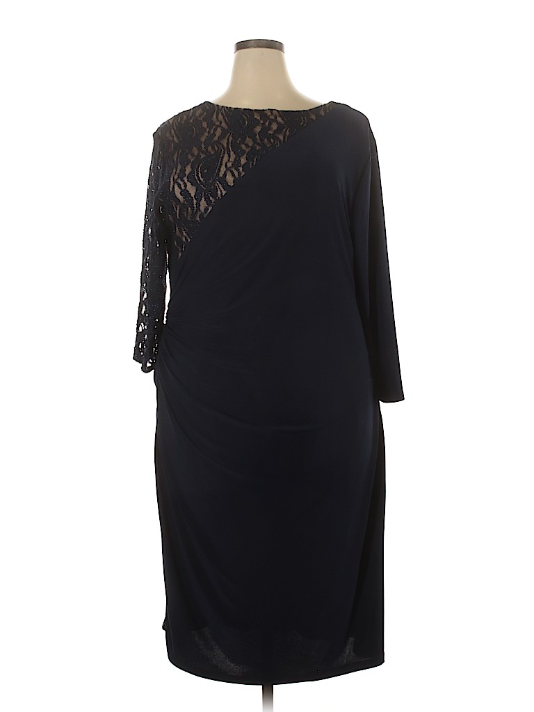R&M Richards Blue Cocktail Dress Size 22 - photo 1